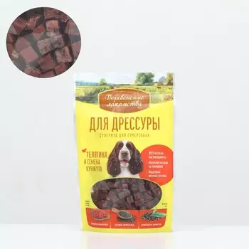 "Деревенские лакомства" для дрессуры собак, телятина и семена кунжута, 90 г