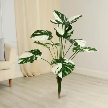 Дерево искусственное «Монстера Альба», h=60 см