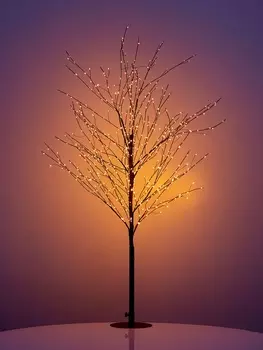 Дерево светодиодное 120 см, 600 LED, постоянное свечение, 30 В, свечение янтарно-белое