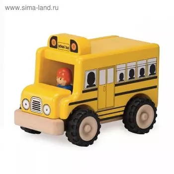 Деревянная игрушка Miniworld «Школьный автобус»