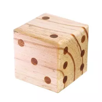 Деревянная игрушка «Развивающий счёт кубик» 7х7х7 см