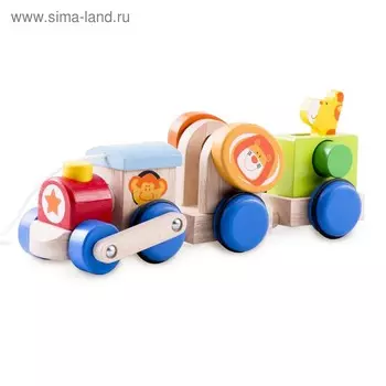 Деревянная игрушка «Веселый поезд Сафари»