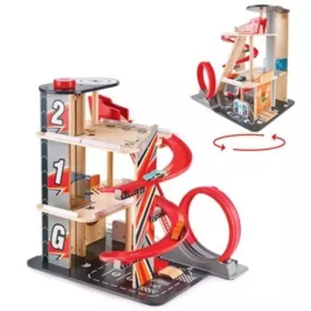 Деревянная многоуровневая автостоянка «Гараж для трюков»