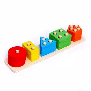 Деревянная пирамидка МИКС