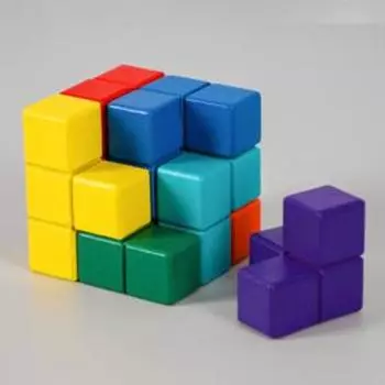 Деревянная развивающая игрушка «Сложи кубик» 6×6×6 см