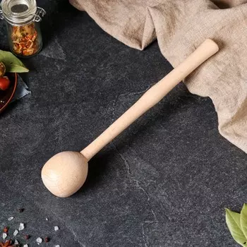 Деревянная толкушка "Макогон", массив бука, 29 см