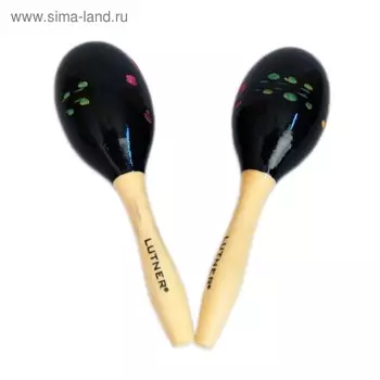 Деревянные маракасы Fleet M0 на ручке диаметр 6.1cм, длина 21см.