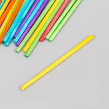 Деревянные палочки круглые "Hobby time" 25 шт, 0,3 см, 7 см, цветные