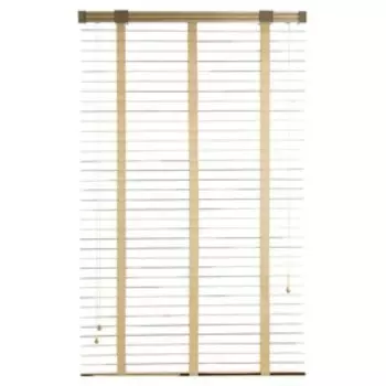 Деревянные жалюзи, размер 80х160 см, цвет зебрано белое