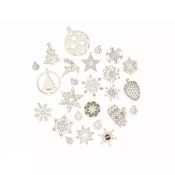 Деревянный конструктор «Набор Новогодних украшений»