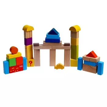 Деревянный конструктор в банке, 40 деталей, 201818 см