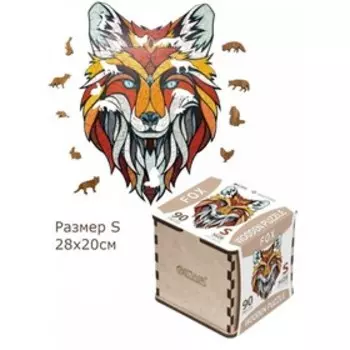 Деревянный пазл EWA, Хитрый Лис, 28 20 см, головоломка