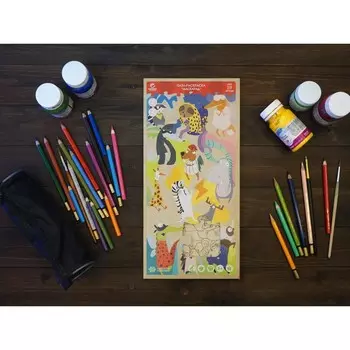 Деревянный пазл - раскраска «Маскарад»