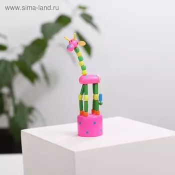 Дергунчик - марионетка "Жирафик", цвета МИКС