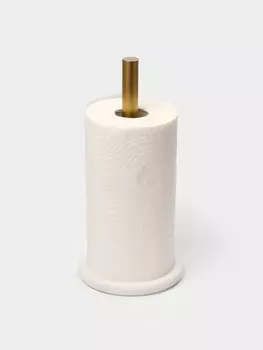 Держатель для бумажных полотенец Magistro Marble, 1532 см, мрамор, белый