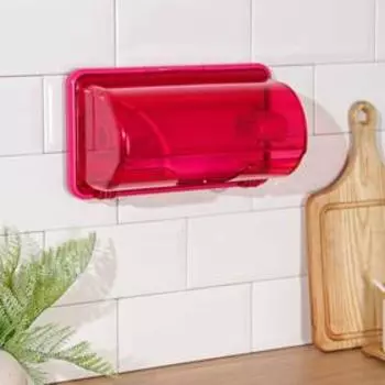 Держатель для бумажных полотенец на магнитах YAMADA, 29,7×13,9×17,8 см, цвет розовый