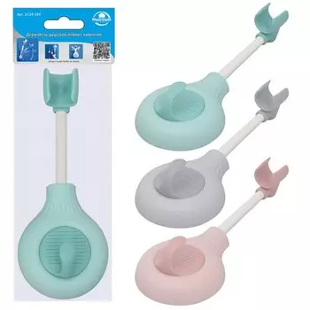 Держатель для душевой лейки Мультидом, с крючком, 17х7х4 см, МИКС