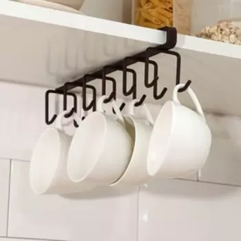 Держатель для кружек подвесной Доляна, на 12 предметов, 2757.5 см, коричневый