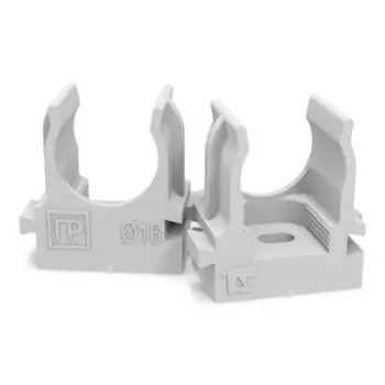 Держатель для монтажного пистолета «Промрукав» PR13.0119, клипса, d=16 мм, цвет серый