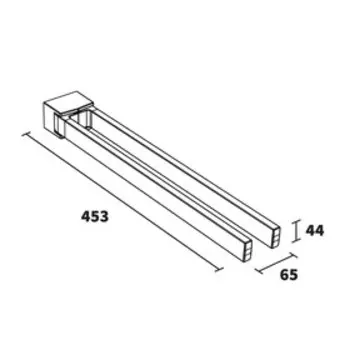 Держатель для полотенца двойной поворотный NEX700