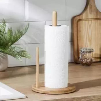 Держатель для бумажных полотенец настольный Доляна «Бамбук», 1530 см