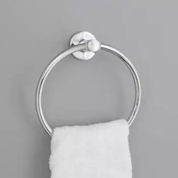 Держатель для полотенец одинарный, кольцо «Классика»