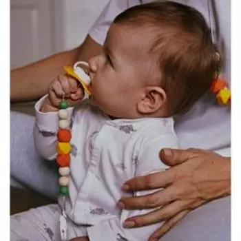 Держатель для соски - пустышки M&B «Краски лета», силиконовый, виды МИКС