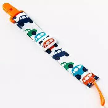 Держатель для соски - пустышки M&B «Машинки», на ленте