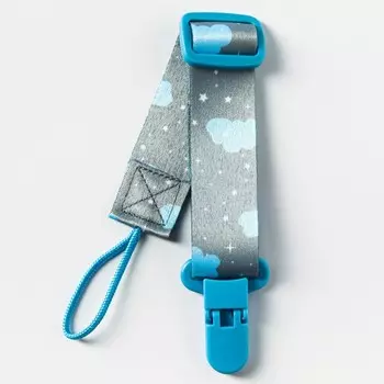 Держатель для соски - пустышки на ленте «Облака»