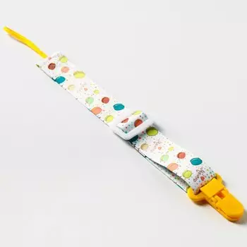 Держатель для пустышки на ленте «Пироженое»