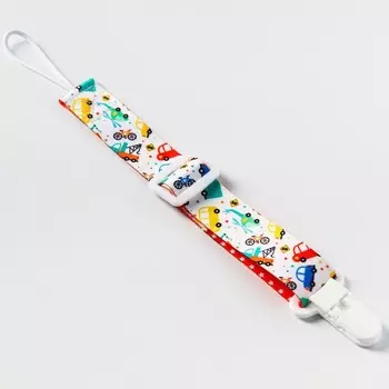 Держатель для соски - пустышки Крошка Я «Транспорт», на ленте