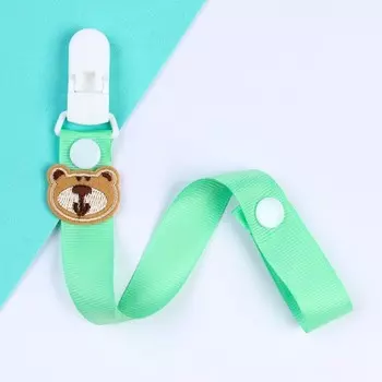 Держатель для соски - пустышки M&B «Мишутка», на ленте