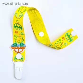 Держатель для соски - пустышки M&B «Мой первый транспорт», на ленте