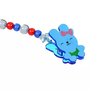 Держатель для соски - пустышки M&B «Зайка», синий