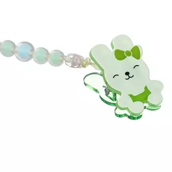 Держатель для соски - пустышки M&B «Зайка», зеленый