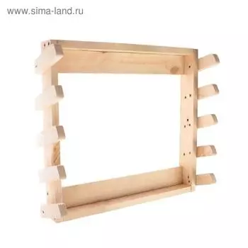 Держатель для садового инвентаря, настенный, под 4 инструмента, Greengo