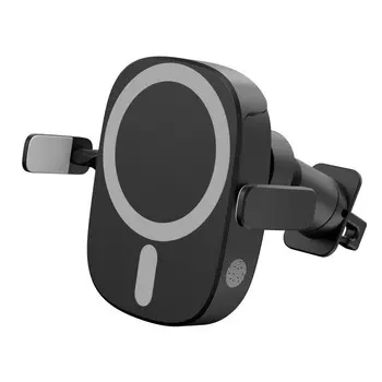 Держатель для смартфонов Wiiix CW-38V-Z, магнитный, беспроводная зарядка, чёрный
