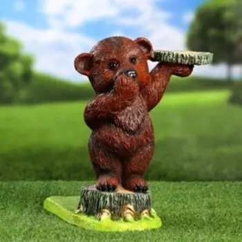 Держатель для туалетной бумаги "Медведь" 32х28х26см