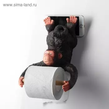 Держатель для туалетной бумаги «Обезьянка», 2418 см