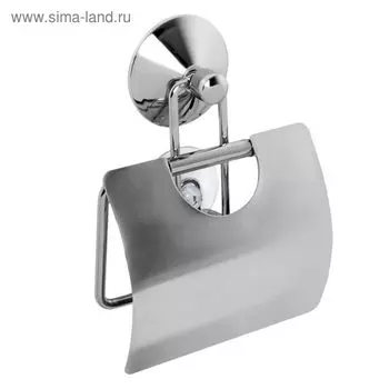 Держатель для туалетной бумаги Real, закрытый, с вакуумной системой крепления