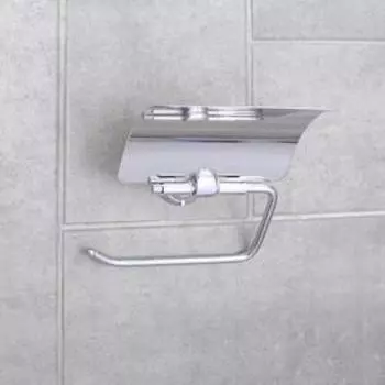 Держатель для туалетной бумаги с крышкой Accoona A11105, хром