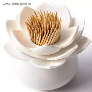 Держатель для зубочисток Lotus, белый