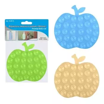 Держатель-липучка в ванную «Яблоко», 8х8,5 см, МИКС