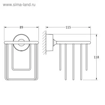 Держатель освежителя воздуха, хром, FBS