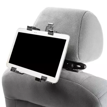 Держатель для планшета TORSO на подголовник в авто, раздвижной до 20см, ширина захватов 6-10 см