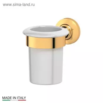 Держатель со стаканом, фарфор; золото, 3SC