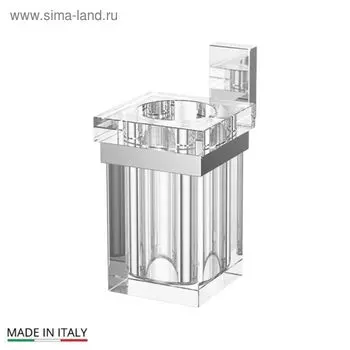 Держатель со стаканом, стекло; хром, LINEAG