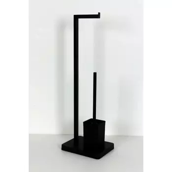 Держатель-стойка Joy Home, для туалетной бумаги с ёршиком, чёрный