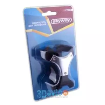 Держатель телефона на дефлектор Skyway, серебро, S00301009
