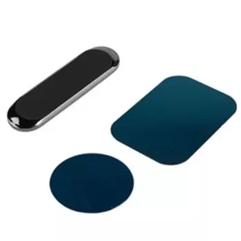 Держатель телефона SKYWAY, магнитный, на липучке, овальный металлический корпус